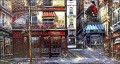 YXJ0401e impressionism street scenes shop